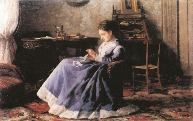 Matilde Gioli, painted by her talented husband, Francesco Gioli.