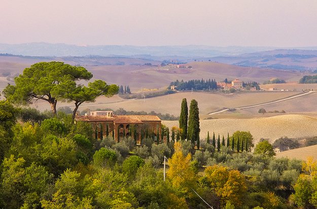 Montisi im Herbst