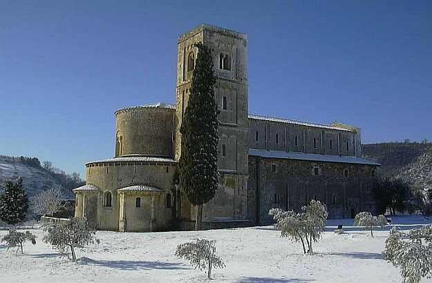 Sant'Antimo im Winter