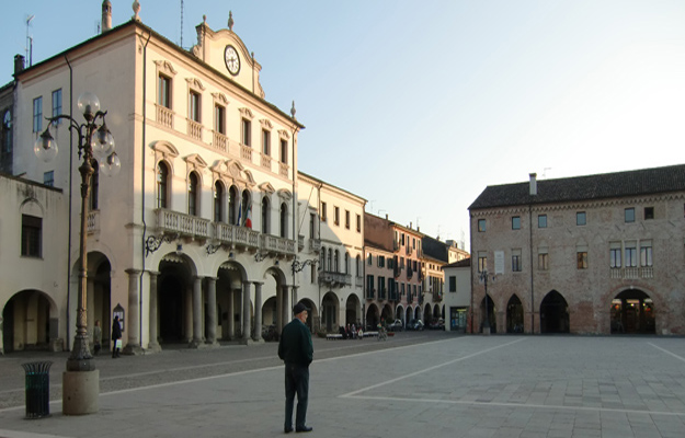 Main square of Este near Padua