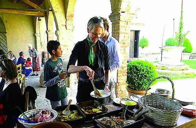 Viticultrice Charlotte Horton au Castello di Potentino