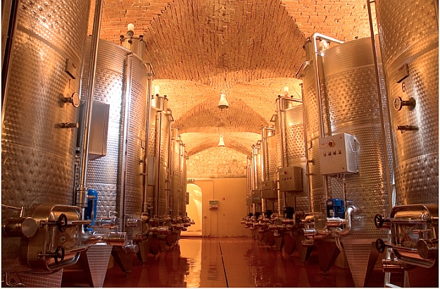 Wine making technology at Castello di Bolgheri
