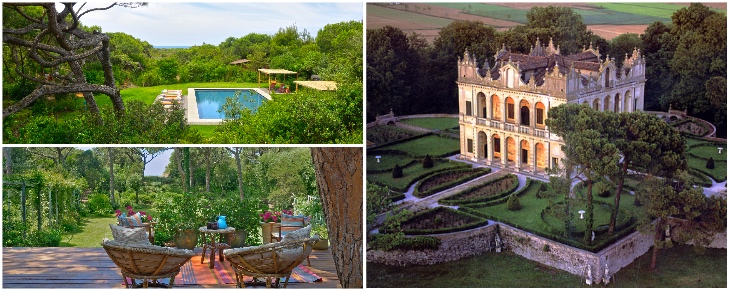 Grand Italian castles and designer villas